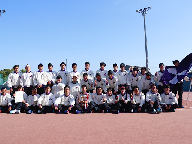 【ソフトテニス部】男子部１部リーグで優勝果たした！