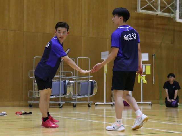 【バドミントン部男子】おのおのが健闘みせた