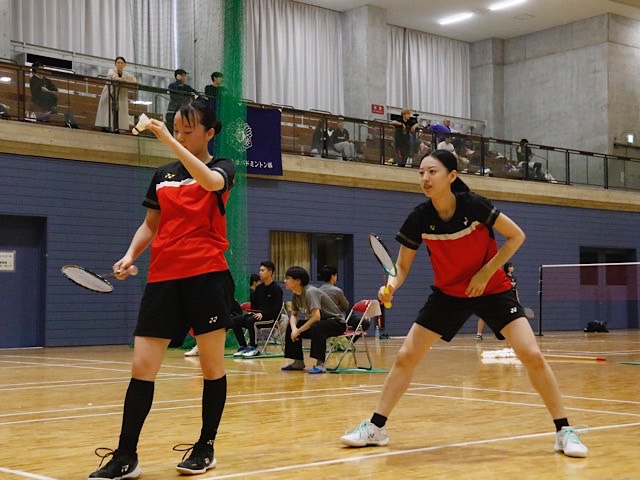 【バドミントン部女子】おのおのが躍動見せた