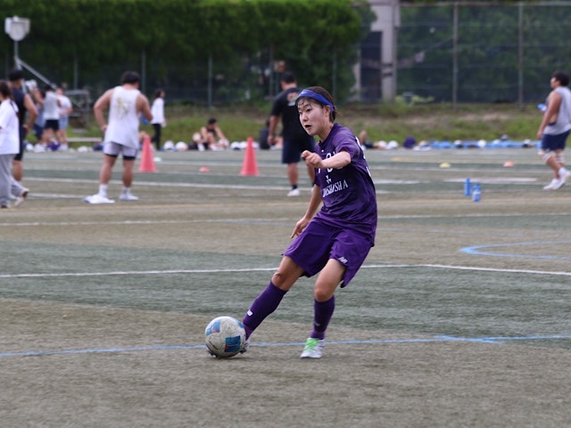 【サッカー部女子】3年生コンビの活躍で白星手にした