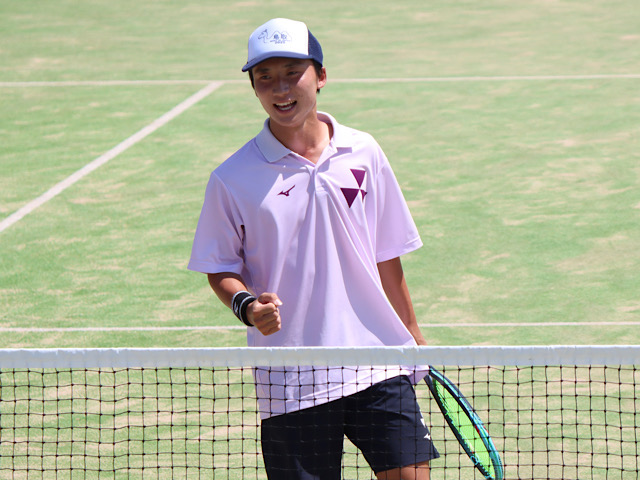 【ソフトテニス部】個人戦で清水・宮田ペアが３位