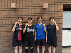 【バドミントン部女子】新たな風を吹かせる期待の星