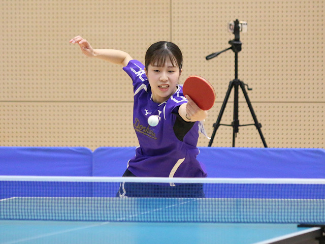 【卓球部女子】前半戦を4戦全勝で終えた