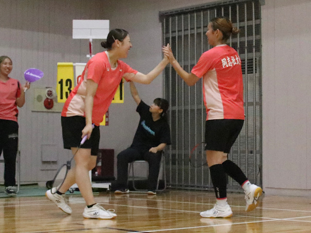 【バドミントン部女子】白熱した戦い見せた