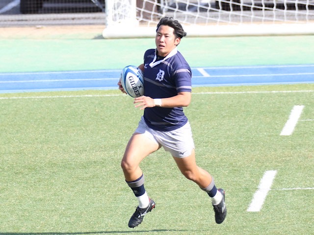 【ラグビー部】エリア獲得で主導権奪い、摂南大相手に逆転勝利を収めた