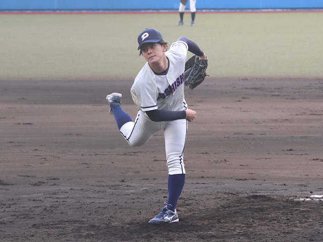 【硬式野球部】要所を締める投球光り、連勝に繋げる