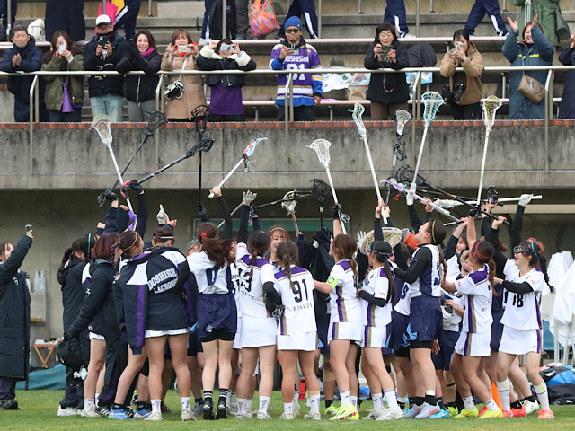 【ラクロス部女子】新鋭たちが全国の舞台で２連覇果たした