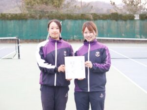 【テニス部女子】「繋ぐ」プレーで王座に導く