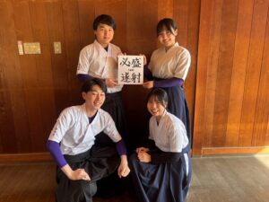 【弓道部】「盛射必遂」を掲げ、1部昇格を目指す